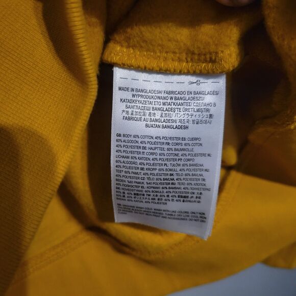Vans Hoodie In Our Hands Pullover Golden Yellow Size Medium Skater Streetwear - Picture 5 of 16